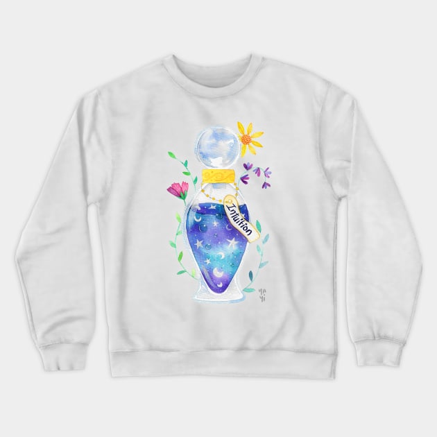 Intuition Potion Crewneck Sweatshirt by Yayilustra